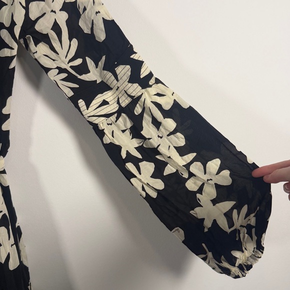 NWOT Lemlem Sea Floral Long Sleeve Shirtdress - Picture 12 of 16